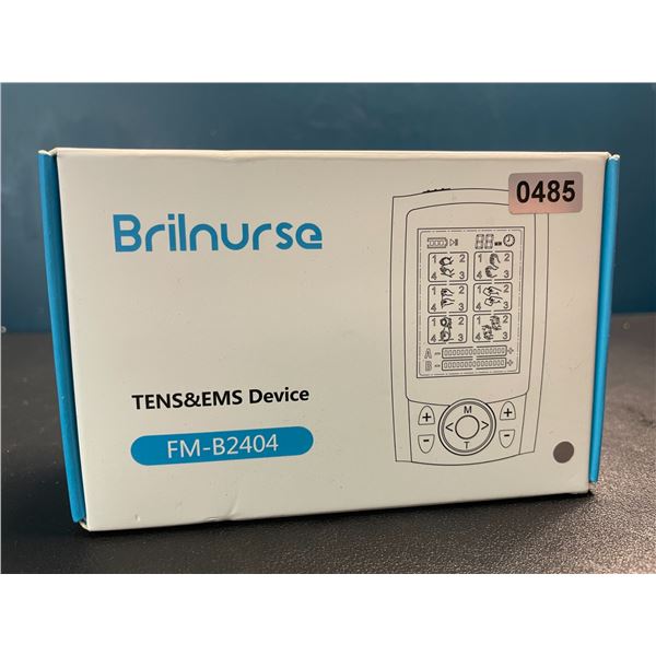 Lot of 1 Brilnurse TENS Device/EMS Muscle Stimulator - Brand New