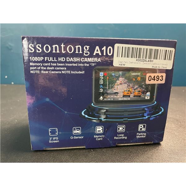 Lot of 1 3-inch Screen 1080P Full HD Dash Camera - Front Dash Cam - Brand New in Box