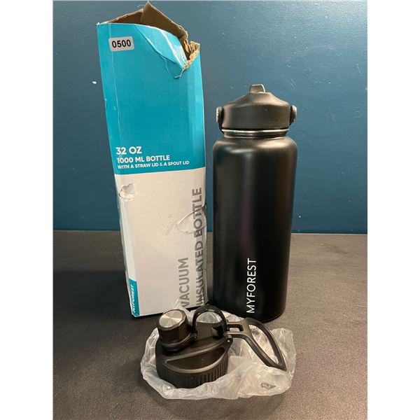 Lot of 1 32oz Vacuum Insulated Water Bottle - Black - New