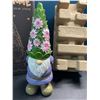 Image 2 : Lot of 1 Solar Gnome Statue - 11 inch - Brand New