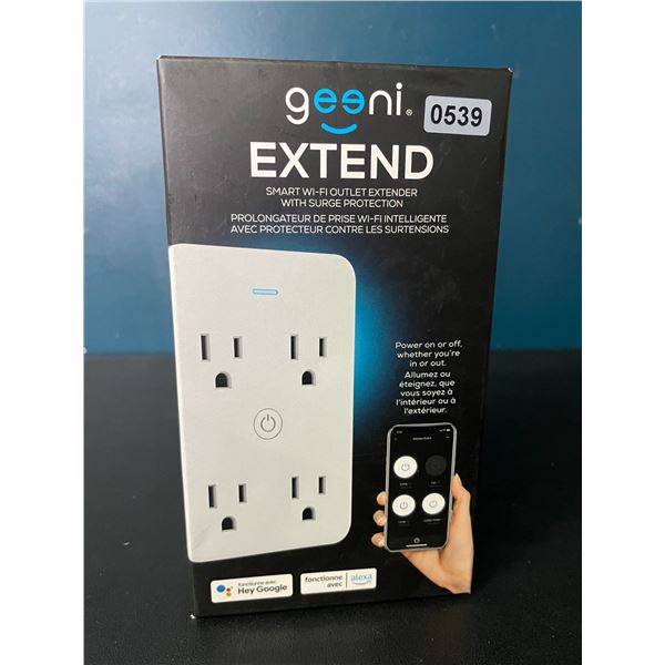 Lot of 1 Geeni Extend - Smart Wi-Fi Outlet Extender with Surge Protection - Brand New