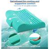 Image 4 : Lot of 1 DVZV Neck Pillow, Double-Layer Cooling Memory Foam Ergonomic Pillow for Side Sleepers - NEW