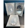 Image 1 : Lot of 3 Decorative Mirrors - 14 inch - Brand New