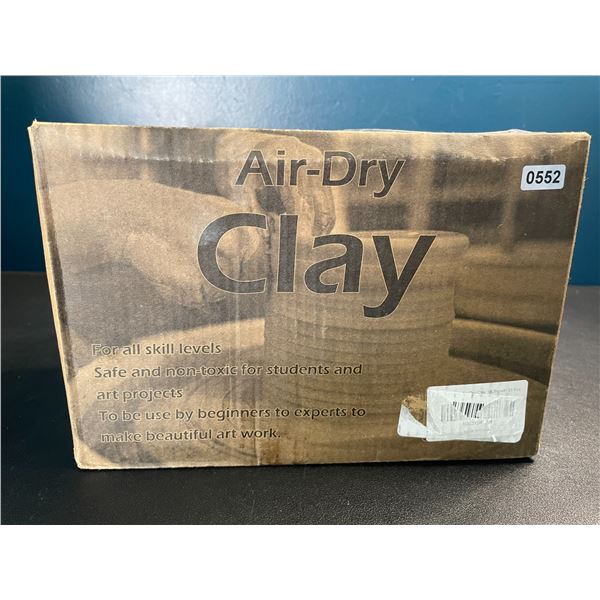 Lot of 1 Box of Air-Dry Clay - 10LBs Box Containing 33pcs - New