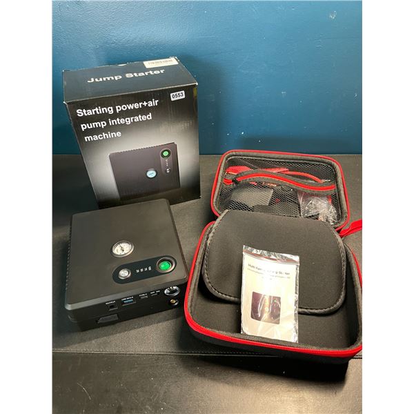 Lot of 1 Multifunctional Car Jump Starter + Tire Inflator/Air Pump Machine + Powerbank - BRAND NEW!