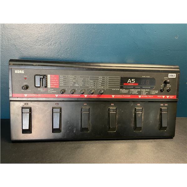 Lot of 1 Korg A5 Guitar Multi-Effect Pedal Processor - Used
