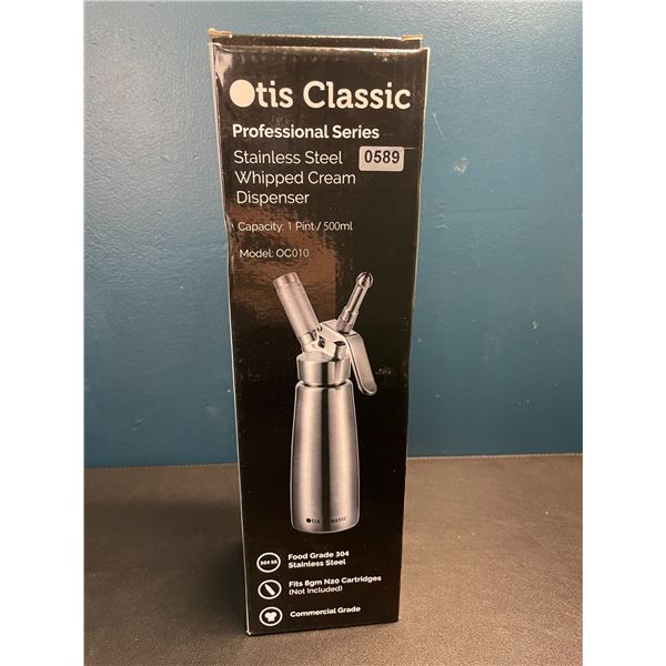 Lot of 1 Otis Classic Professional Series II Stainless Steel Whipped Cream Dispenser - Brand New!