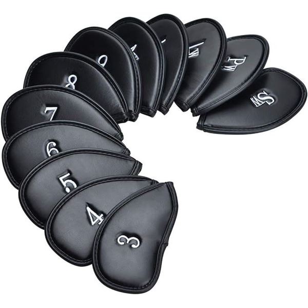 Lot of 2 Packs of Golf Club Iron Head Covers - 12 PCS each - Synthetic Leather - Brand New