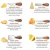 Image 3 : Lot of 1 Set of Cheese Knives w/ Acacia Wood Handles - 6PCS Gift Set - Brand New