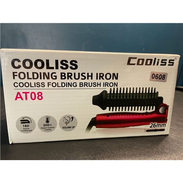 Lot of 1 Cooliss Folding Brush Iron/Folding Hair Brush Styling Tool - Brand New