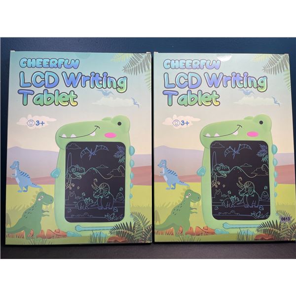 Lot of 2 Dinosaur LCD Writing/Drawing Tablet Doodle Pads for Kids - Brand New