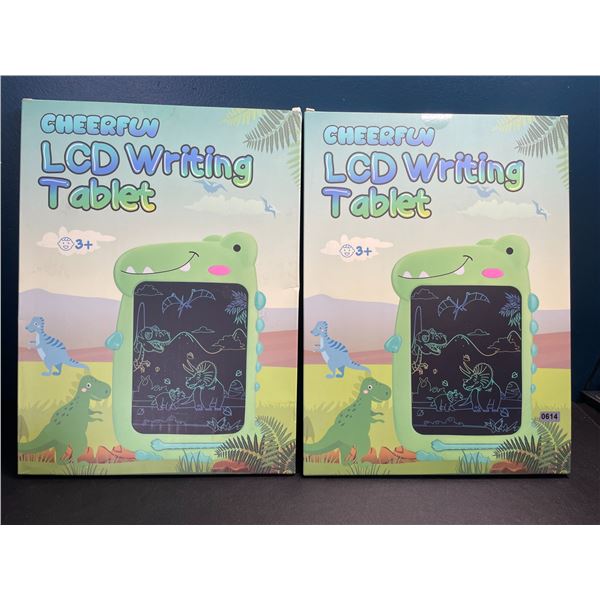 Lot of 2 Dinosaur LCD Writing/Drawing Tablet Doodle Pads for Kids - Brand New