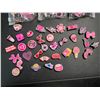 Image 2 : Lot of 4 Multi-Packs of Croc Shoe Charms - Girly/Pink Design - Brand New