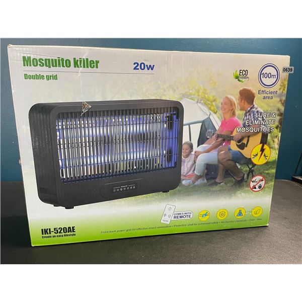 Lot of 1 Double Grid 20W Electric Bug Zapper/Mosquito Killer - Attracts & Eliminates Insects - NEW!