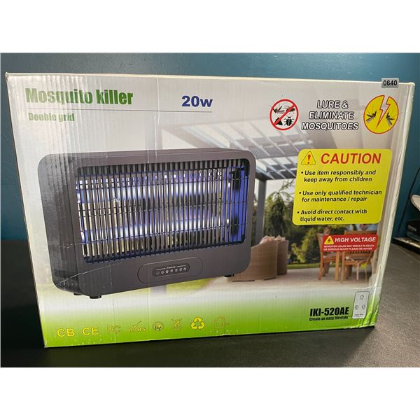 Lot of 1 Double Grid 20W Electric Bug Zapper/Mosquito Killer - Attracts & Eliminates Insects - NEW!
