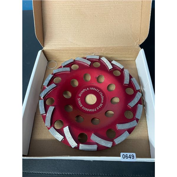 Lot of 1 Diamond Grinding Wheel - New