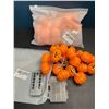 Image 2 : Lot of 2 Packs of LED Halloween Pumpkin String Lights - 10FT w/ Remote Control - Battery Operated