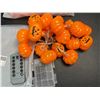 Image 3 : Lot of 2 Packs of LED Halloween Pumpkin String Lights - 10FT w/ Remote Control - Battery Operated