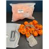 Image 2 : Lot of 2 Packs of LED Halloween Pumpkin String Lights - 10FT w/ Remote Control - Battery Operated