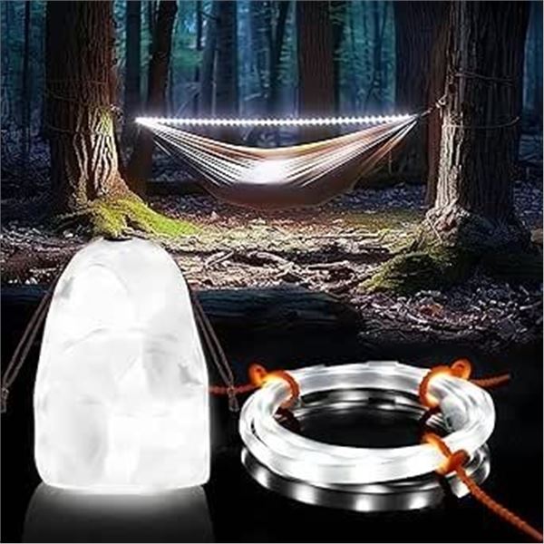 Lot of 2 Arrozon Outdoor Camping USB Tent Light Strip Kits/Lantern Light Kits - 5FT - Brand New!