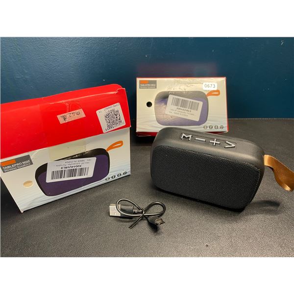 Lot of 2 Mini Bluetooth/Portable Wireless Bluetooth Speakers - Brand New
