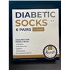 Image 1 : Lot of 1 Box of Diabetic Socks - 6 Pairs - 1/4 Length - Brand New