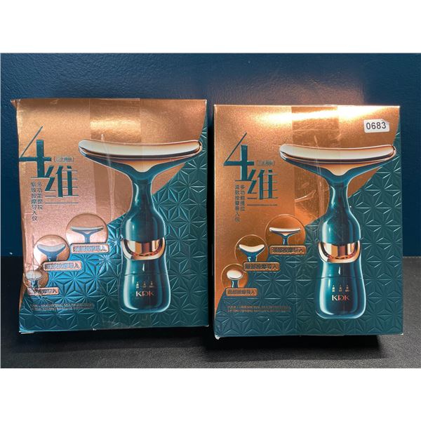 Lot of 2 Facial Massager Skin Care Devices/Wrinkle Reducing Instruments - Brand New