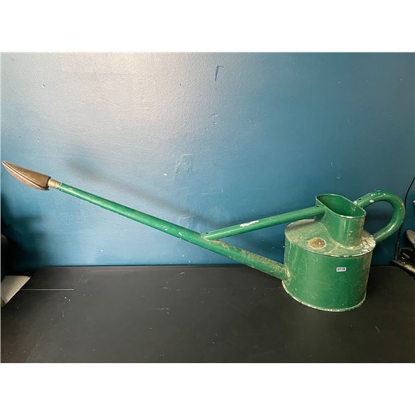 Lot of 1 Large Metal Watering Can - Used