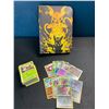 Image 1 : Lot of 1 Leather Pokemon Trading Card Binder w/ 152 Authentic Pokemon Cards (10 Holo/Shiny Incl.)