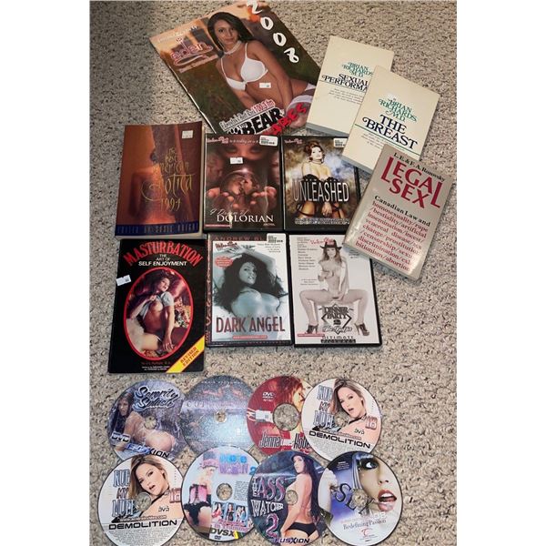 Adult Themed DVDs, Books & More