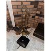 Image 1 : Indoor Fire Place Essentials Coal Bucket Brass Tools & More