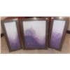 Image 1 : Cathy J. Bouchard 3 Piece Lavender Art Print  22x28