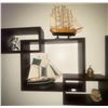 Image 2 : Floating Shelves 23x19 w/ Contents & Decorative Serenity Prayer Picture