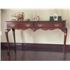 Image 1 : Mahogany Console Table 51x17x41 Contents Not Included