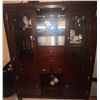 Image 1 : Stunning Mahogany China Cabinet 66x18x56 Contents Not Included