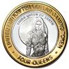 Image 2 : .999 Silver Four Queens Casino Hotel Las Vegas $10 Limited Edition Gaming Token