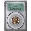 Image 1 : 1913 Type 1 Buffalo Nickel Coin PCGS MS64 Old Green Holder