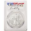 Image 1 : 2015-W $1 Burnished American Silver Eagle Coin PCGS SP70 Edmund C. Moy Signature