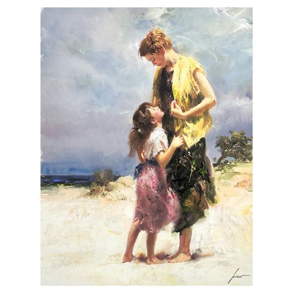 Pino (1939-2010) "Share a Moment" Limited Edition Giclee on Canvas