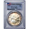 Image 1 : 1994 $1 American Silver Eagle Coin PCGS MS69 First Strike Amazing Toning