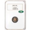 Image 2 : 1875 Proof Seated Liberty Dime Coin NGC PF63 GOLD CAC Great Toning Old Fatty Holder