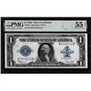 Image 1 : 1923 $1 Horse Blanket Silver Certificate Note Fr.237 PMG About Uncirculated 55 EPQ