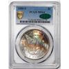 Image 1 : 1880-S $1 Morgan Silver Dollar Coin PCGS MS64 Amazing Reverse Toning CAC