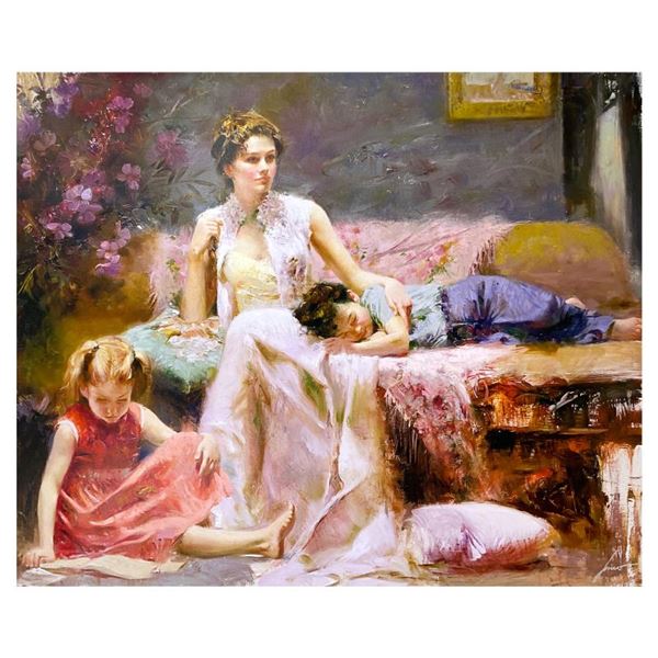 Pino (1939-2010) "Moments of Affection" Limited Edition Giclee on Canvas