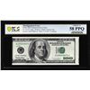 Image 1 : 1996 $100 Federal Reserve Note Fr.2175-J Misalignment Error PCGS Choice AU 58PPQ