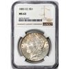 Image 1 : 1883-CC $1 Morgan Silver Dollar Coin NGC MS63