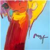 Image 2 : Peter Max "Red Angel with Heart" Original Mixed Media on Paper