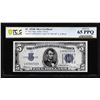 Image 1 : 1934B $5 Silver Certificate Note Fr.1652 PCGS Gem Uncirculated 65PPQ