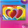 Image 2 : Peter Max "Two Hearts on Blends" Limited Edition Lithograph on Paper