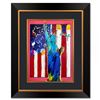 Image 1 : Peter Max "United We Stand" Original Mixed Media on Paper